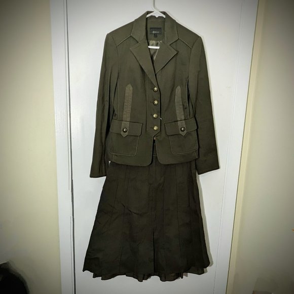 Idao army style skirt and blazer ensemble - Picture 1 of 9